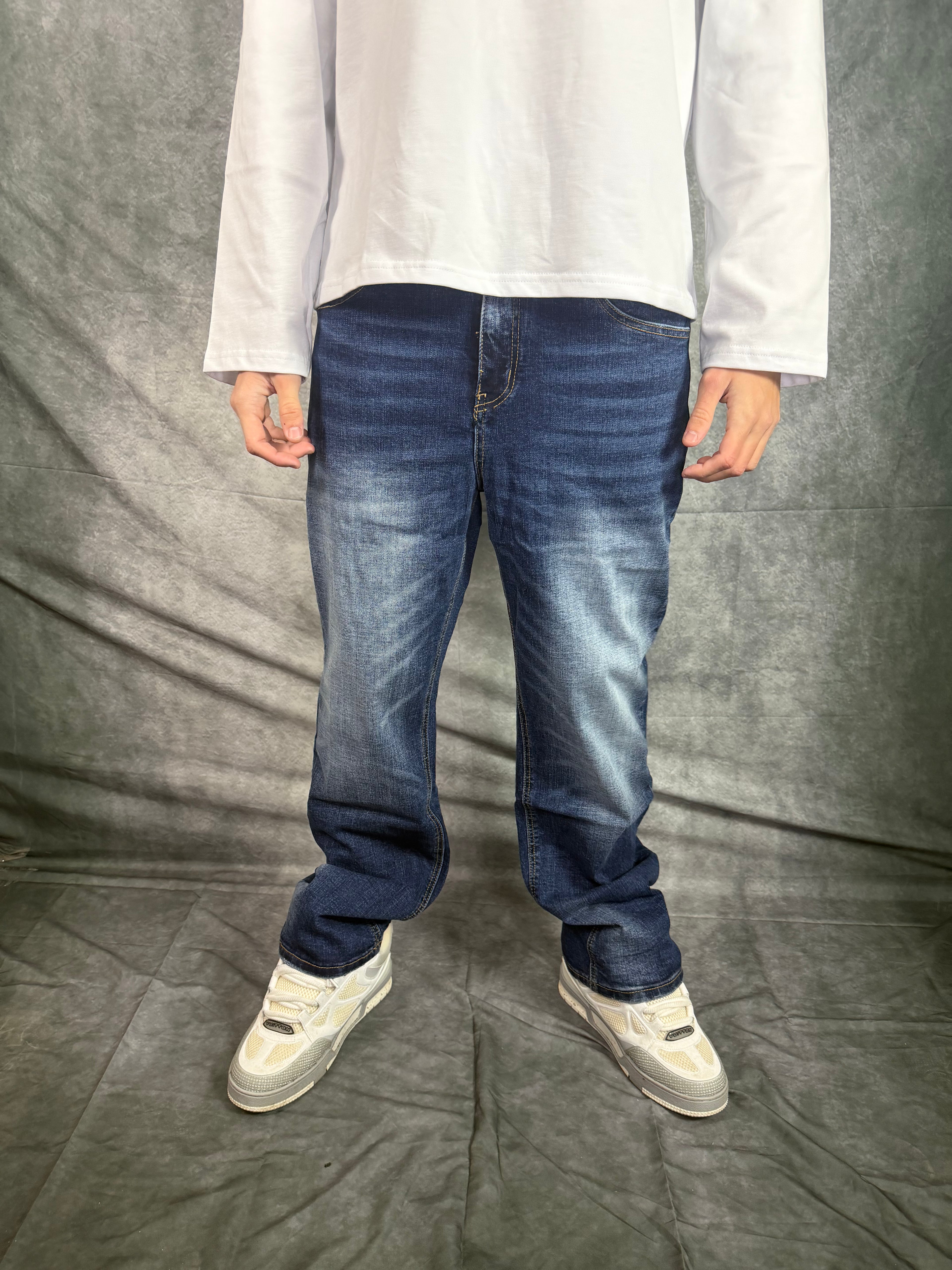 Jeans Baggy Fit Blue Washed
