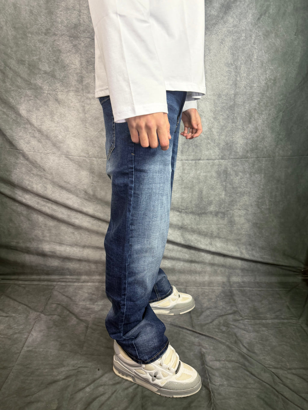 Jeans Baggy Fit Blue Washed