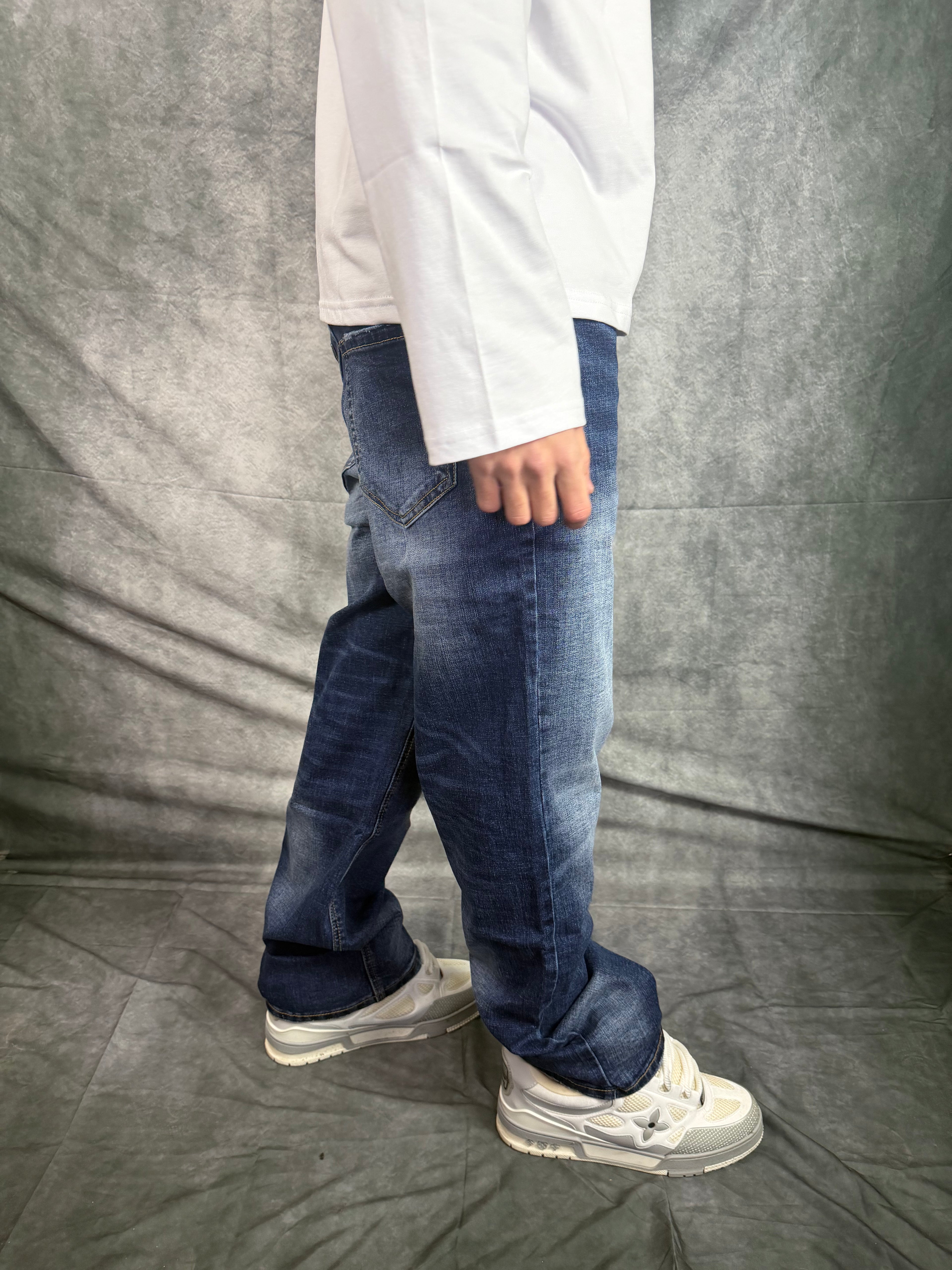 Jeans Baggy Fit Blue Washed