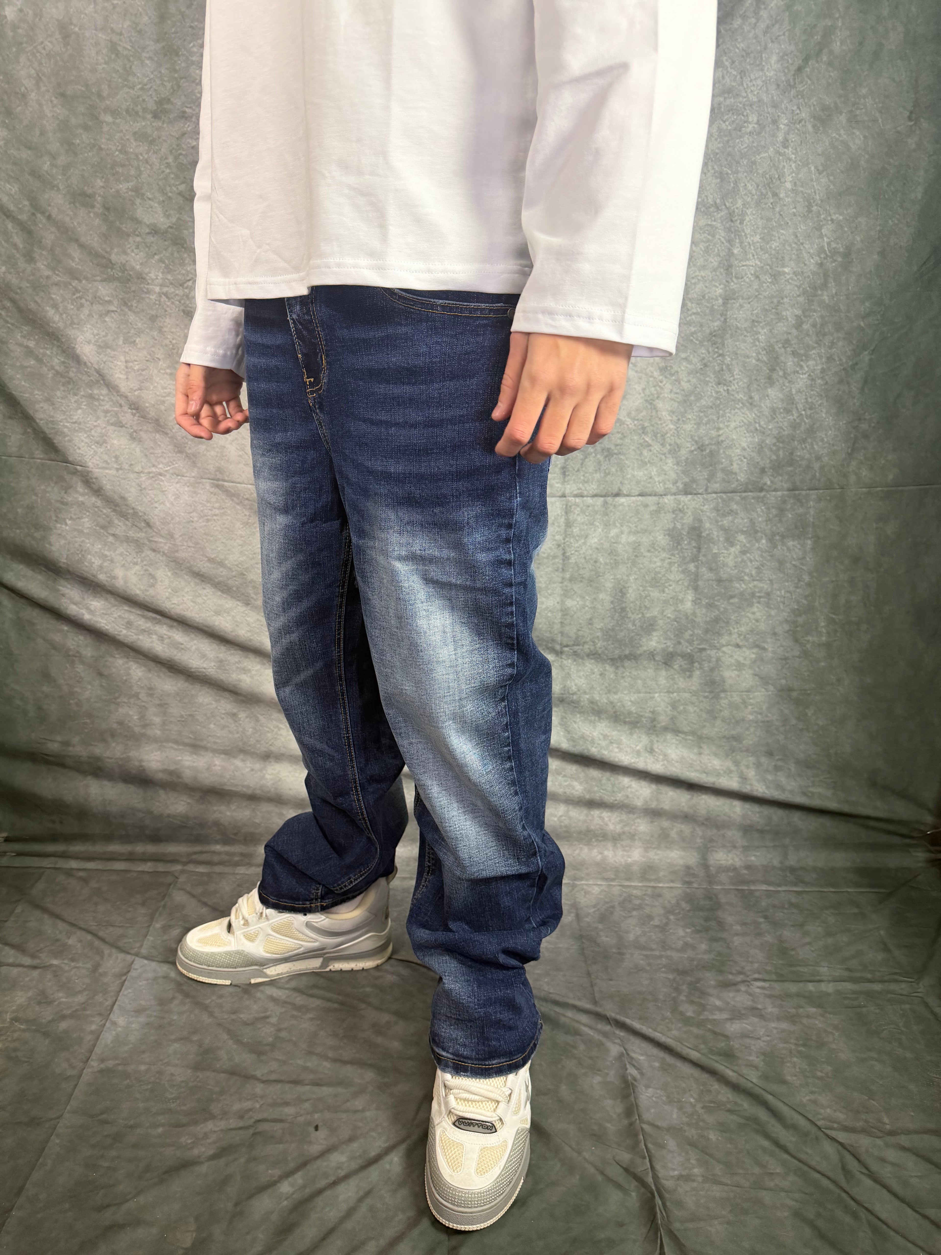 Jeans Baggy Fit Blue Washed