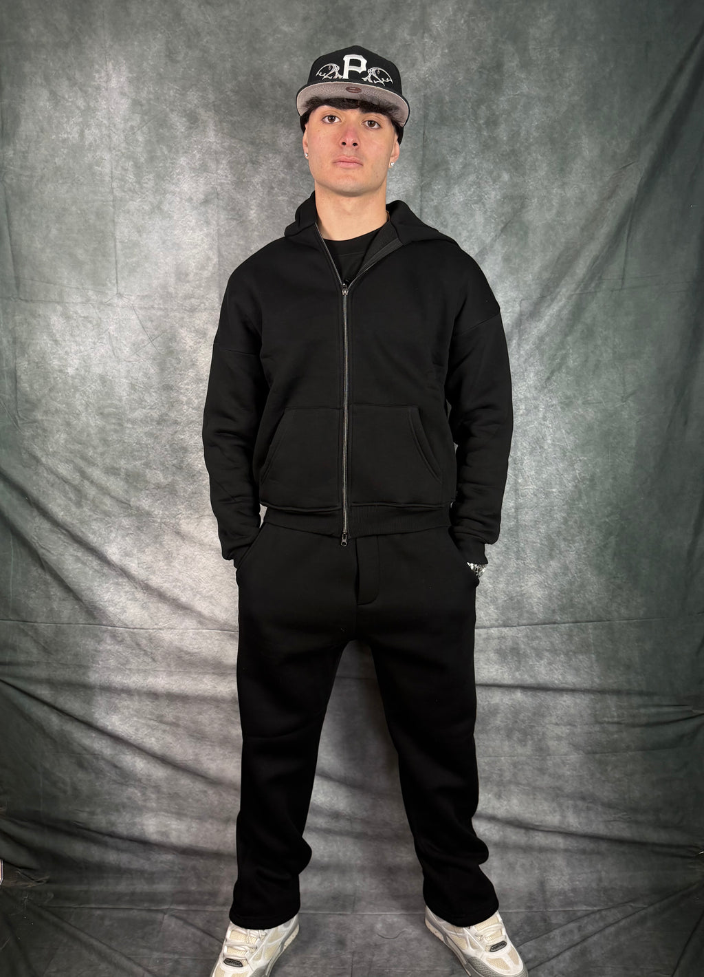 Coordinato Tuta Zip con Cappuccio