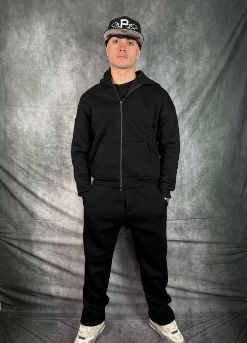 Coordinato Tuta Zip con Cappuccio