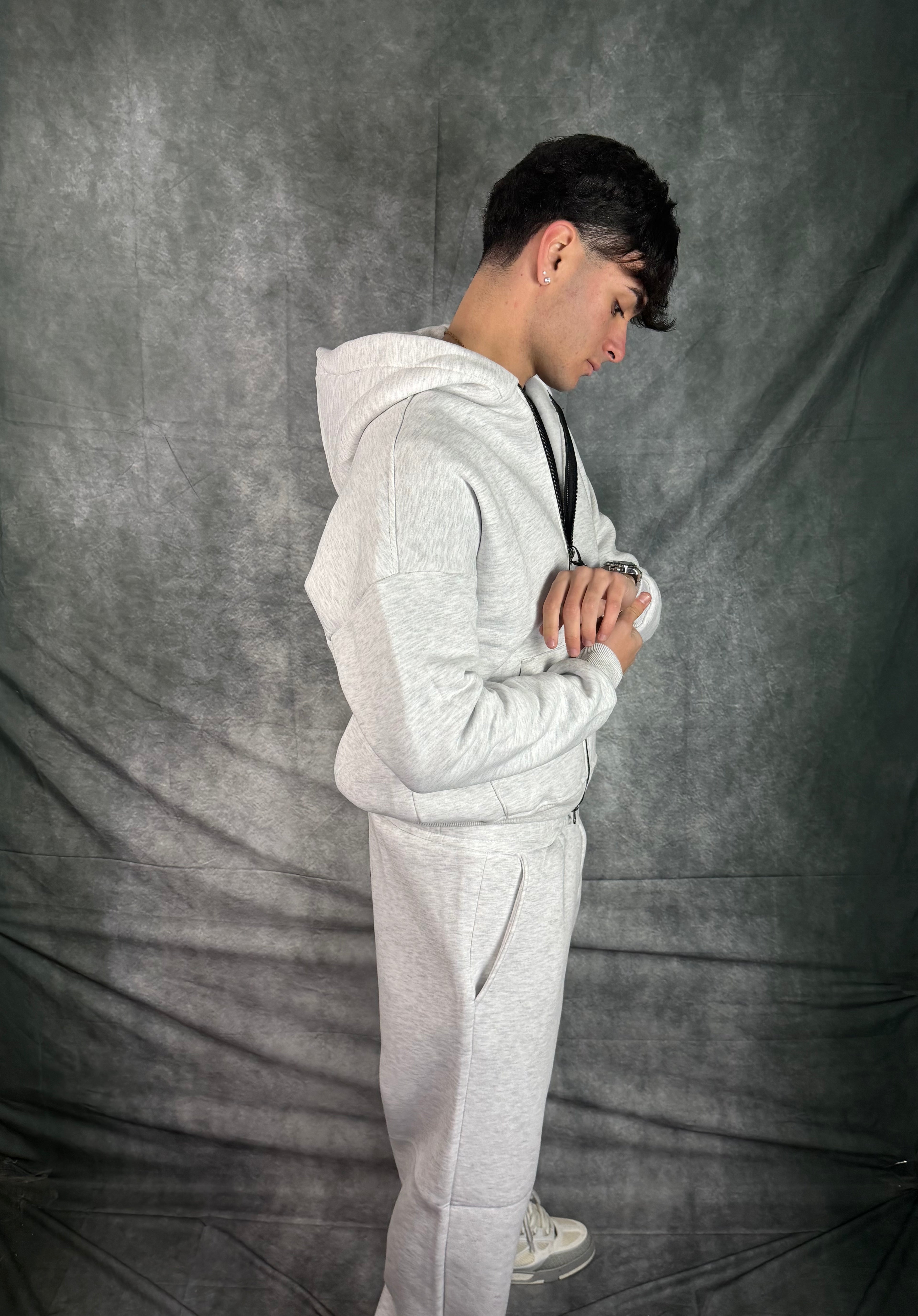 Coordinato Tuta Zip con Cappuccio